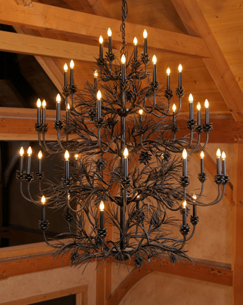 Pine-cone-Chandelier